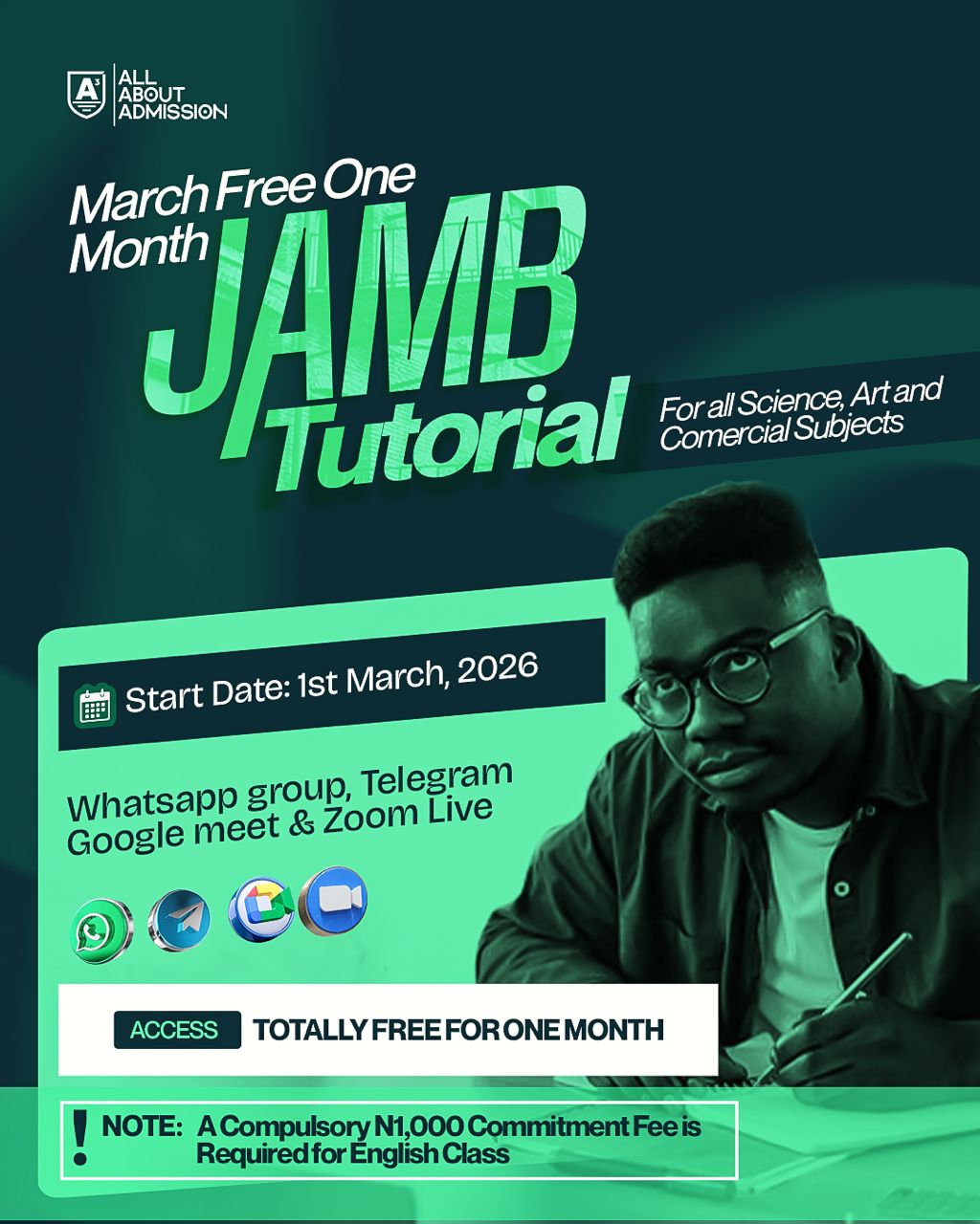 FREE JAMB LESSON (MARCH EDITION)