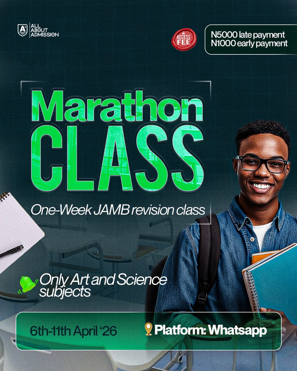 EXACTLY 7 DAYS TO JAMB, JOIN THE FINAL PUSH